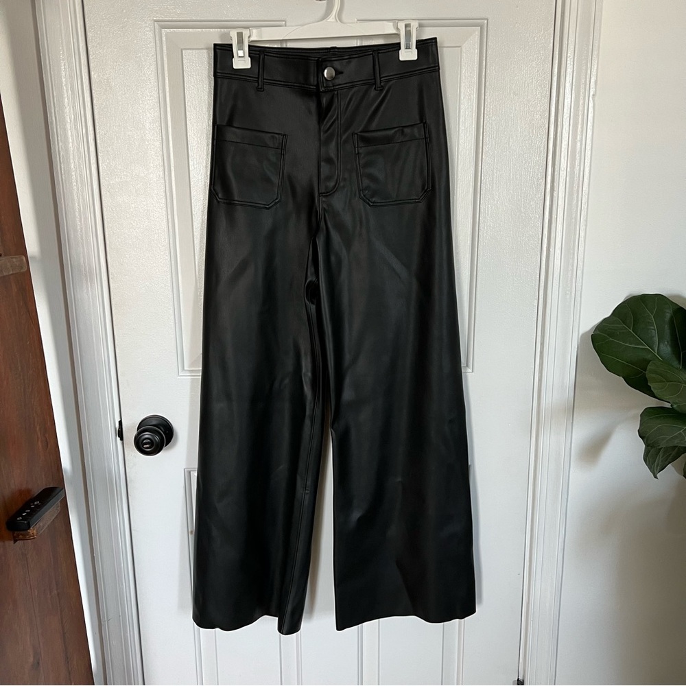 Zara Faux Leather Pants